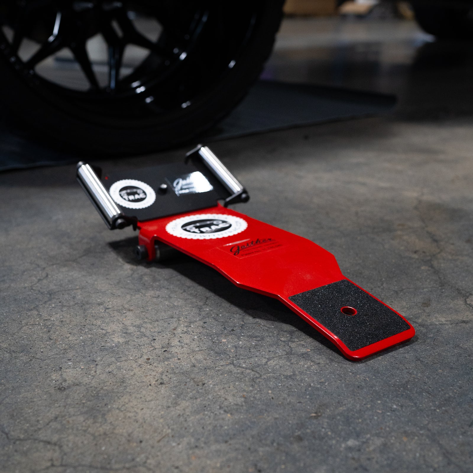 Tire Jack with Rollers - Tire Mounting Helper - Legends Auto Parts