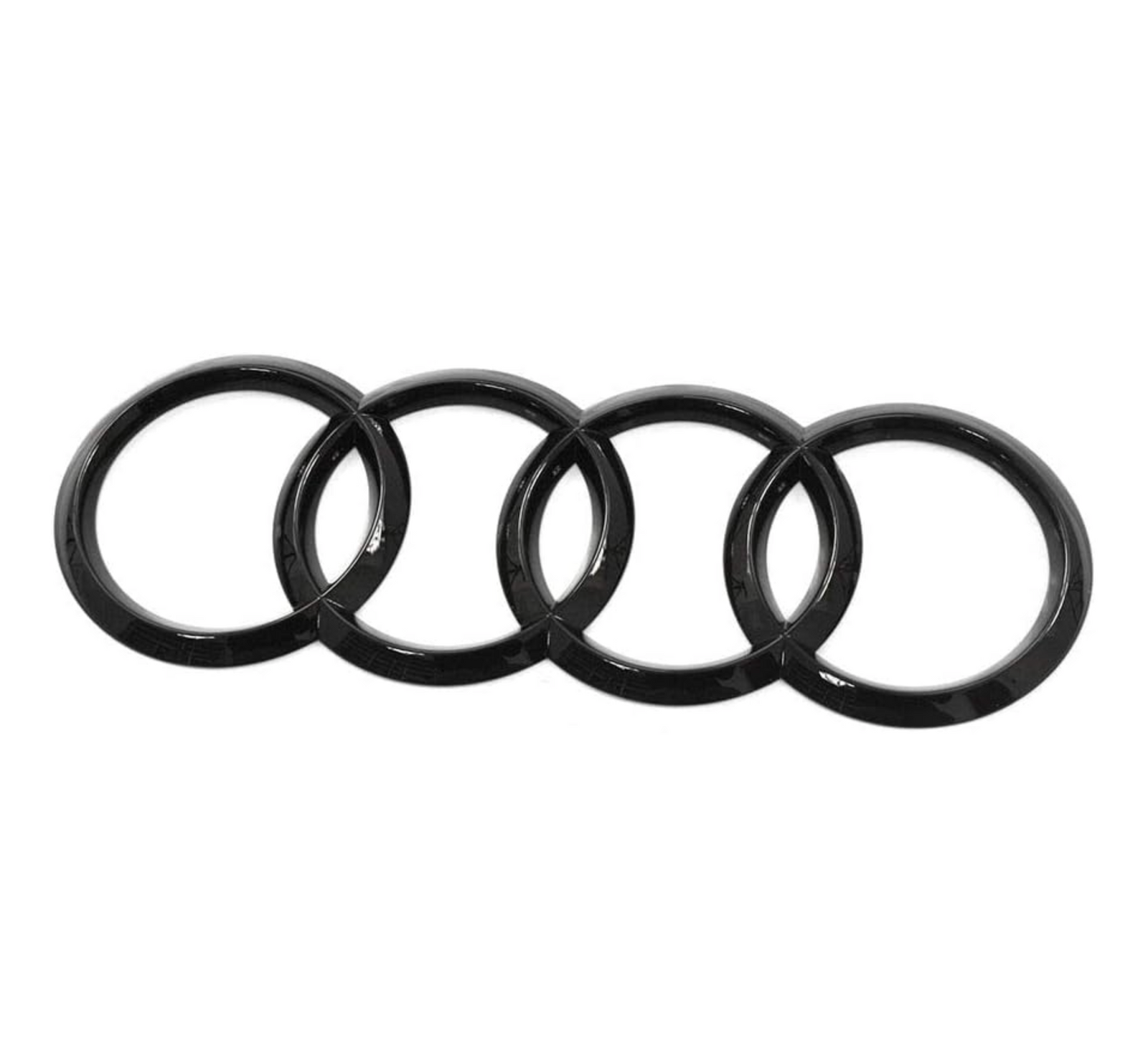 Audi Gloss Black Replacement Trunk Ring Emblem (All-Years) - Legends Auto Parts