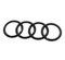 Audi Gloss Black Replacement Trunk Ring Emblem (All-Years) - Legends Auto Parts