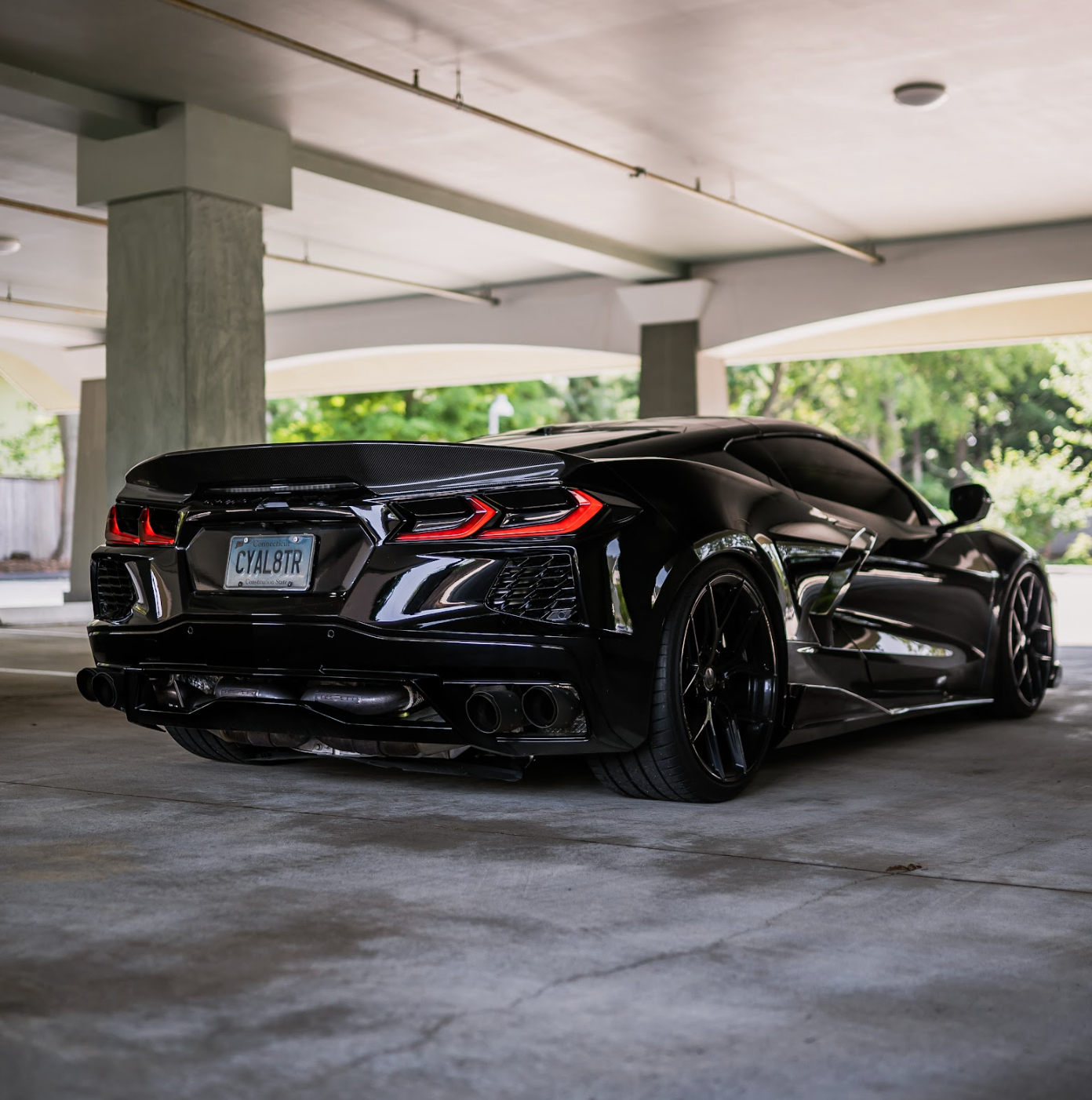 RSC Corvette C8 "GT Style" Ducktail Rear Spoiler | Carbon Fiber