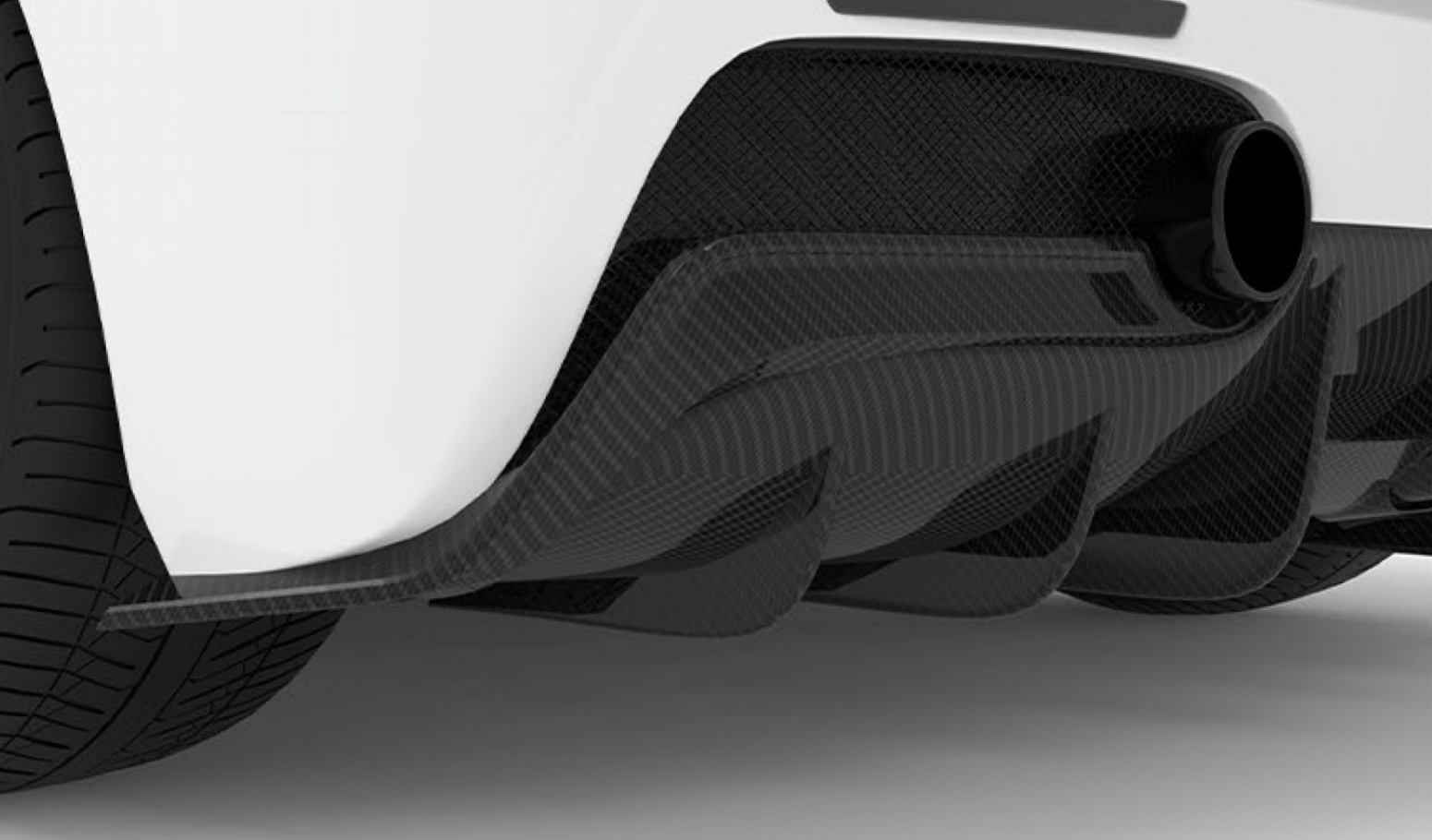 Ferrari 488-Rear Diffuser Upper Add On