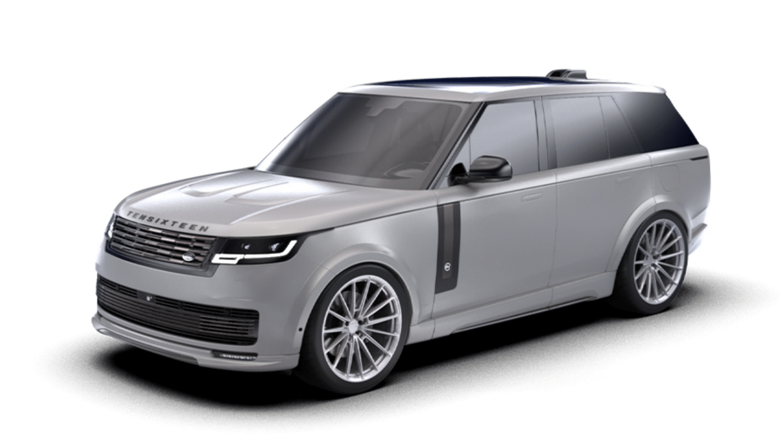 Range Rover Vogue SWB-Full Body Kit (includes Front Lip, Front Bumper Insert, Fender Arches, SWB Side Skirts, Rear Diffuser with Dummy Tips, Roof Spoiler)