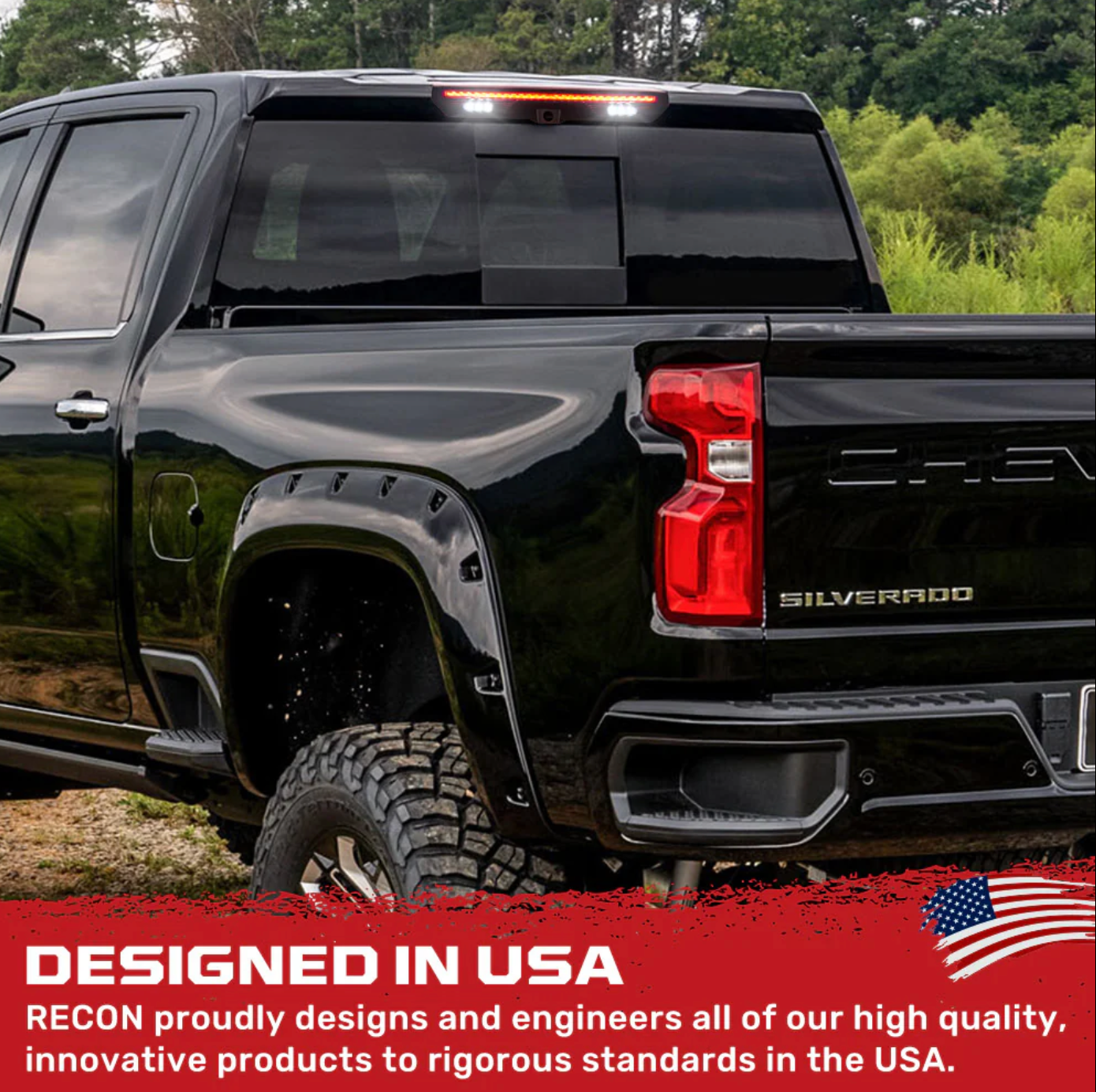 2020-2024 GMC/Chevrolet 1500/2500/3500 Smoked LED Third Brake (For Models WITH 1 Cargo Bed Camera) - Legends Auto Parts