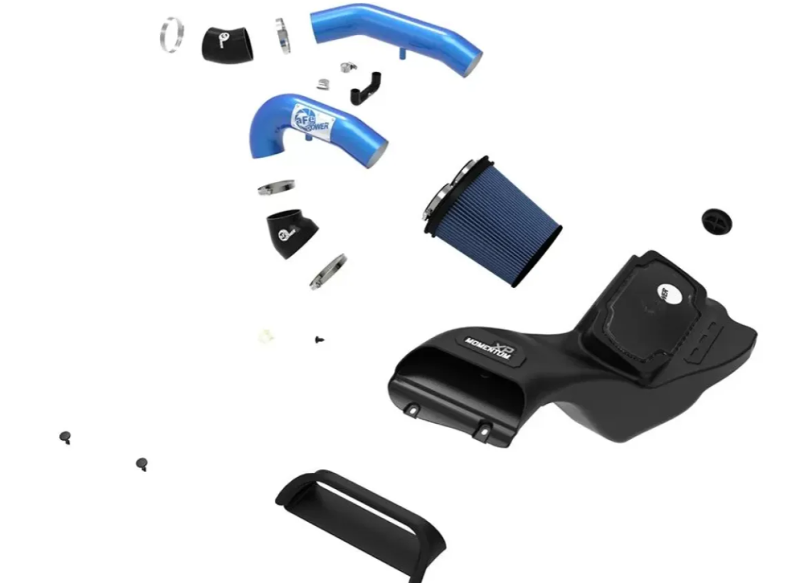 aFe Power Momentum XP Cold Air Intake System (Blue) with Pro 5R Filter Ford Raptor V6 3.5L 2021-2025 - Legends Auto Parts