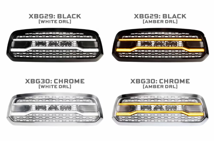 Morimoto - Dodge Ram 1500 (13-18) XBG LED DRL Grille - Legends Auto Parts