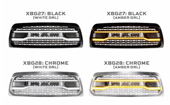 Morimoto - Dodge Ram HD (13-18) XBG LED DRL Grille - Legends Auto Parts
