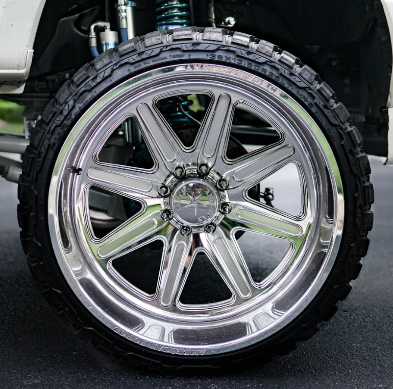 2018 Ford F250 Limited - American Force Peak Concave Wheels Pre-Mounted on Fury Country Hunter M/T Tires - Legends Auto Parts
