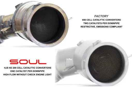 Soul Performance - McLaren 600LT SOUL Sport Downpipes - Legends Auto Parts