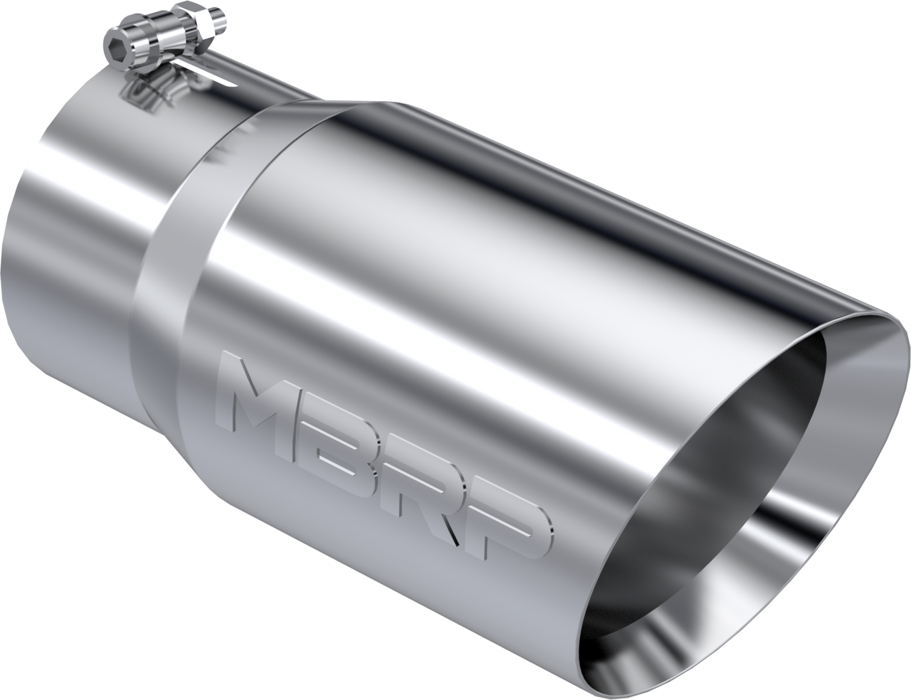 MBRP Tip, 6" O.D. Dual Wall Angled 5" inlet 12" length, T304 - Legends Auto Parts