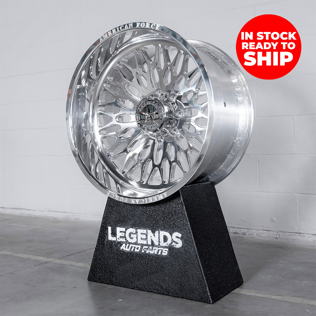 24x12 American Force CKH46 Flare - 8x6.5 Lug Pattern - Polished (Set of 4) - Legends Auto Parts