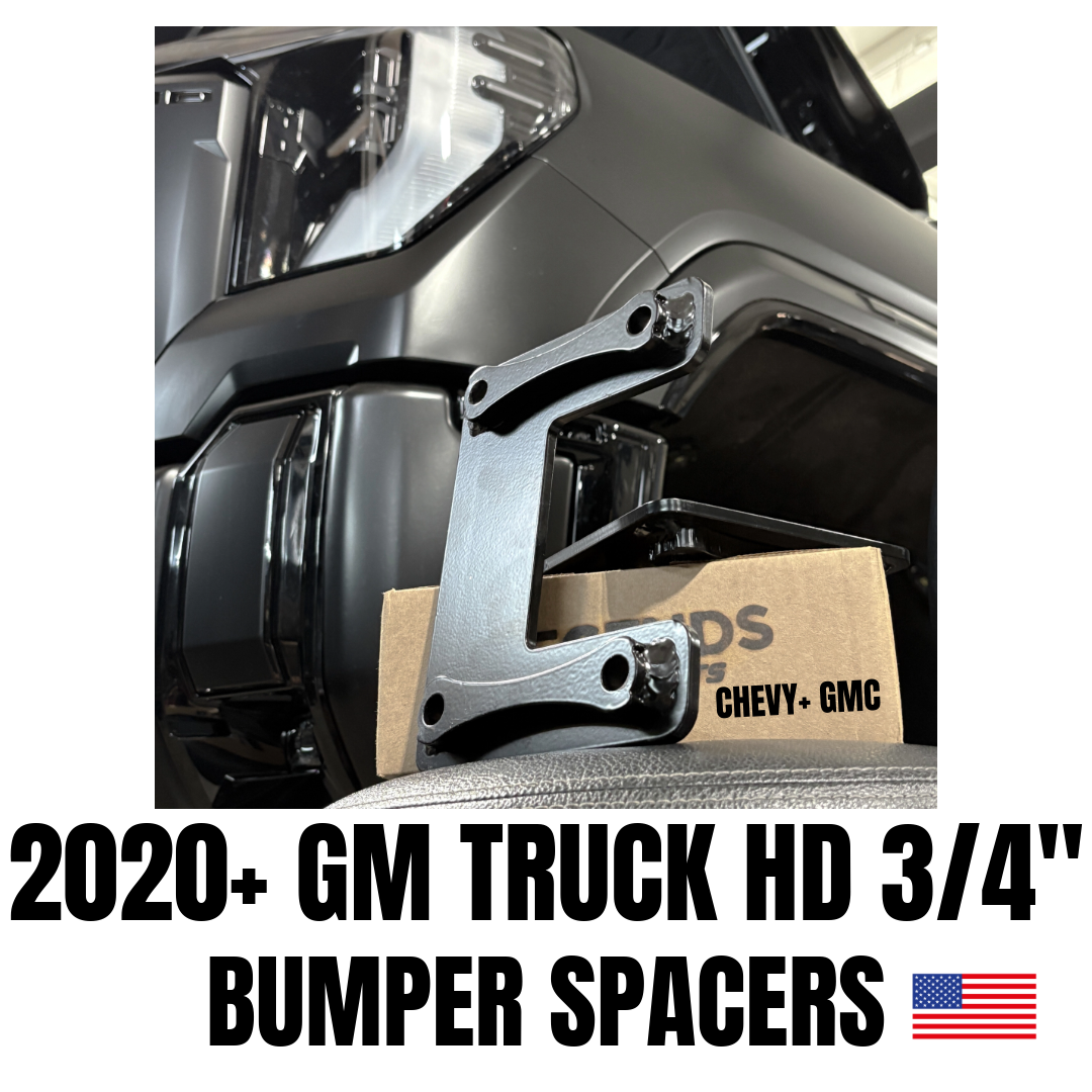 2020 - 2025 GMC/Chevrolet Sierra Silverado 2500/3500 3/4" BUMPER SPACER KIT - Legends Auto Parts