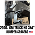 2020 - 2025 GMC/Chevrolet Sierra Silverado 2500/3500 3/4" BUMPER SPACER KIT - Legends Auto Parts