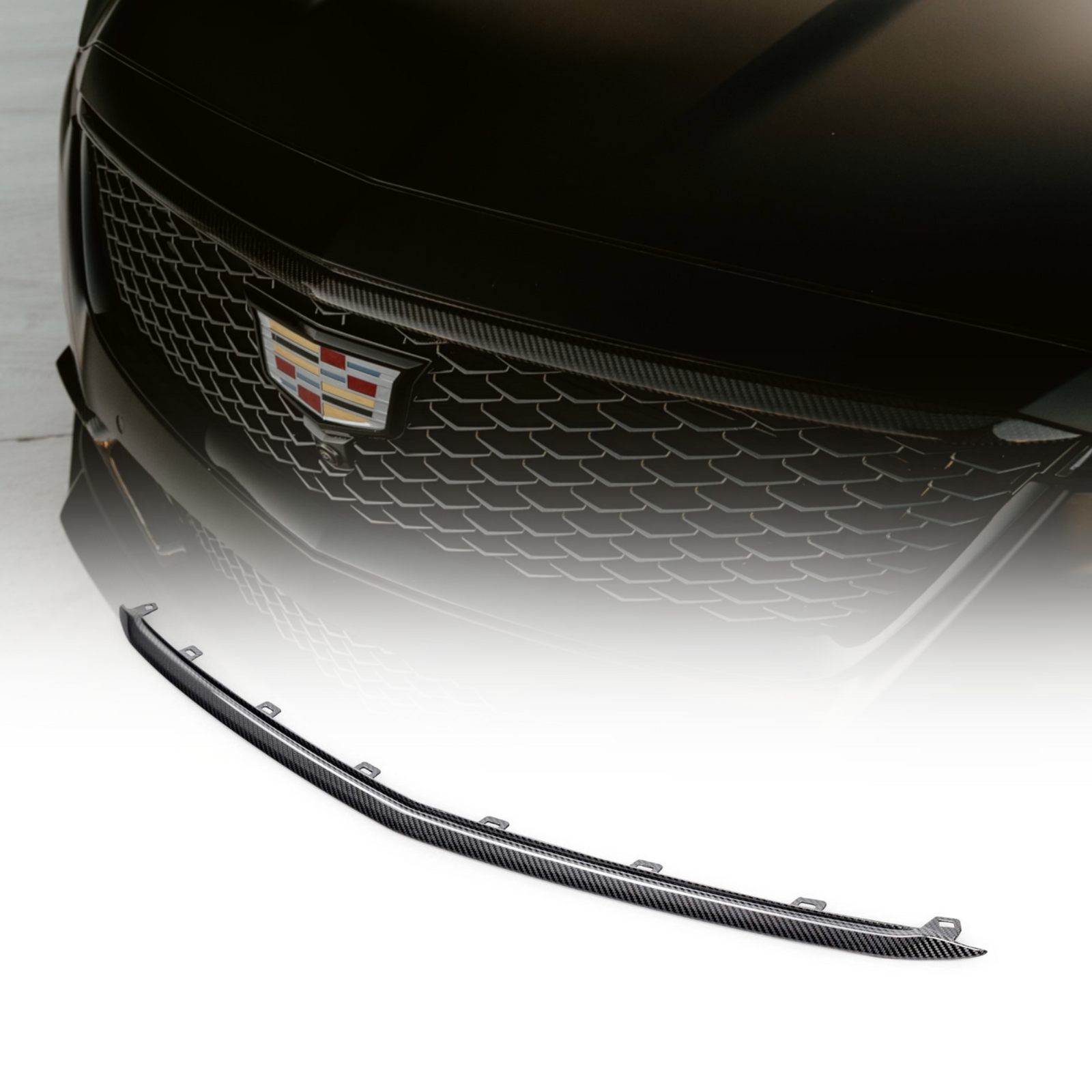 2022-2024 Cadillac CT5-V Blackwing Carbon Fiber Upper Grille Trim Replacement - Legends Auto Parts