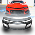 2010-2015 Chevy Camaro ZL1 1LE Track Package Front Bumper Conversion 11pcs Full Kit Flat BLK Body Kit - Legends Auto Parts
