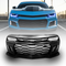 2010-2015 Chevy Camaro ZL1 Front Bumper Conversion 7pcs Full Kit Flat BLK Body Kit - Legends Auto Parts