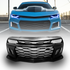 2010-2015 Chevy Camaro ZL1 Front Bumper Conversion 7pcs Full Kit Flat BLK Body Kit - Legends Auto Parts