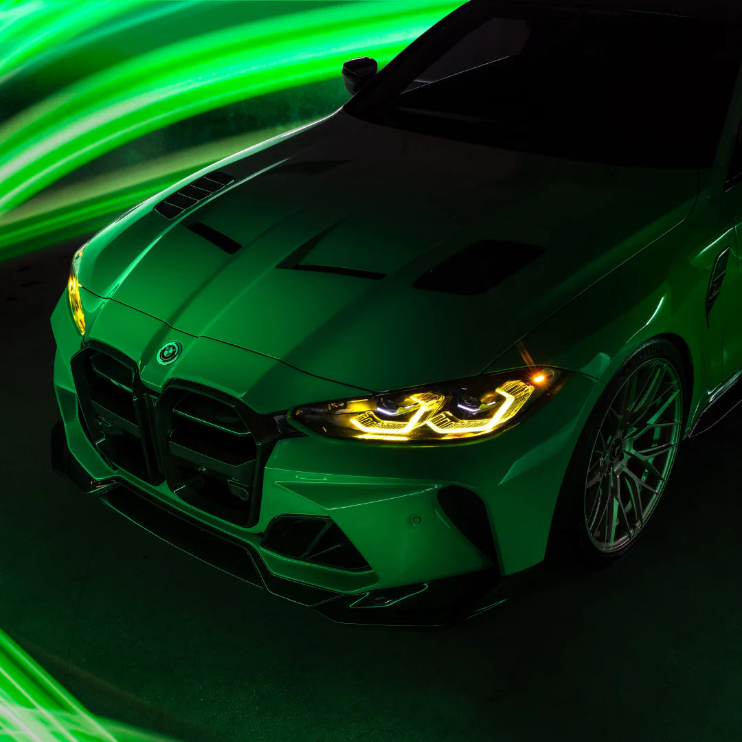 Vorsteiner - GTS-V BMW G8X M3 | M4 One-Piece Carbon Fiber Aero Front Bumper V-Style - Legends Auto Parts