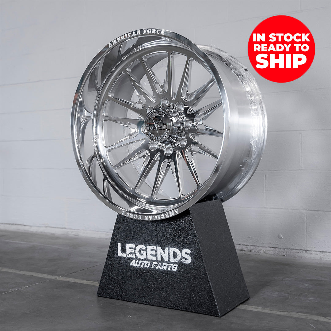 24x12 American Force CKH48 Notch - 8x180 Lug Pattern - Polished (Set of 4) - Legends Auto Parts