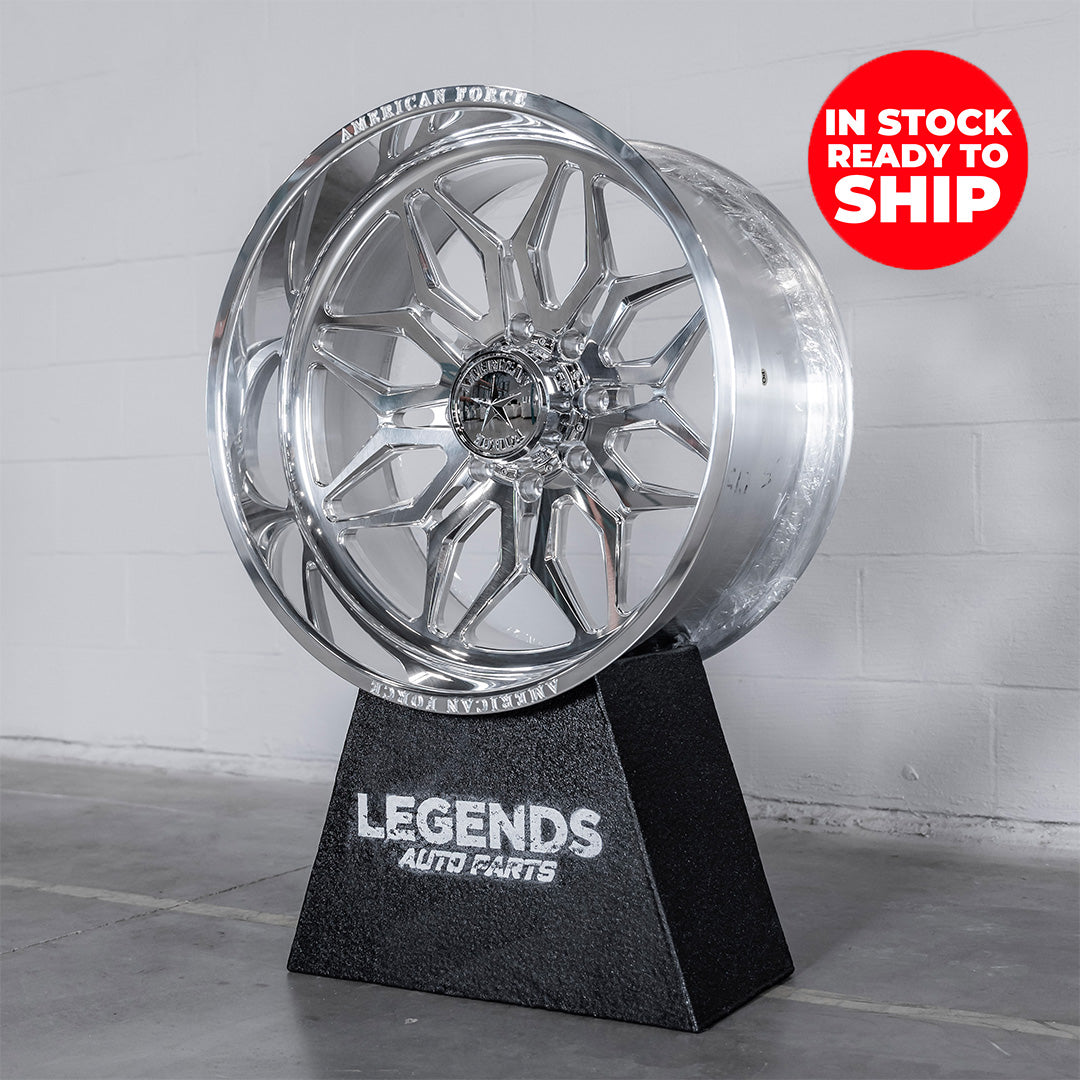24x12 American Force CKH43 Stunner - 8x180 Lug Pattern - Polished (Set of 4) - Legends Auto Parts