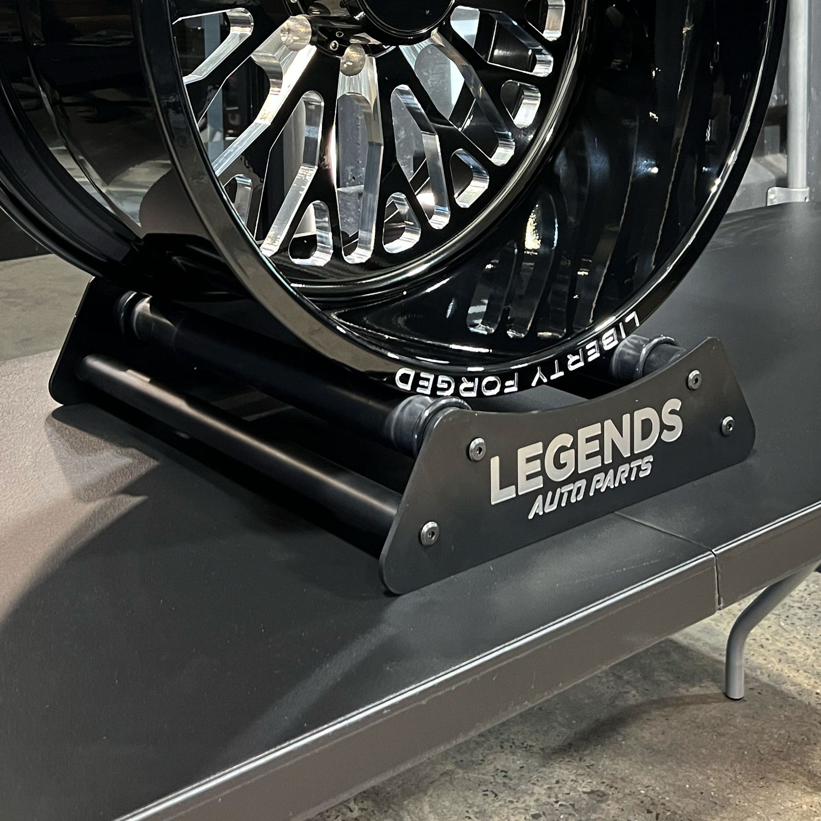 Billet Car / Truck Wheel Roller Displays - Legends Auto Parts