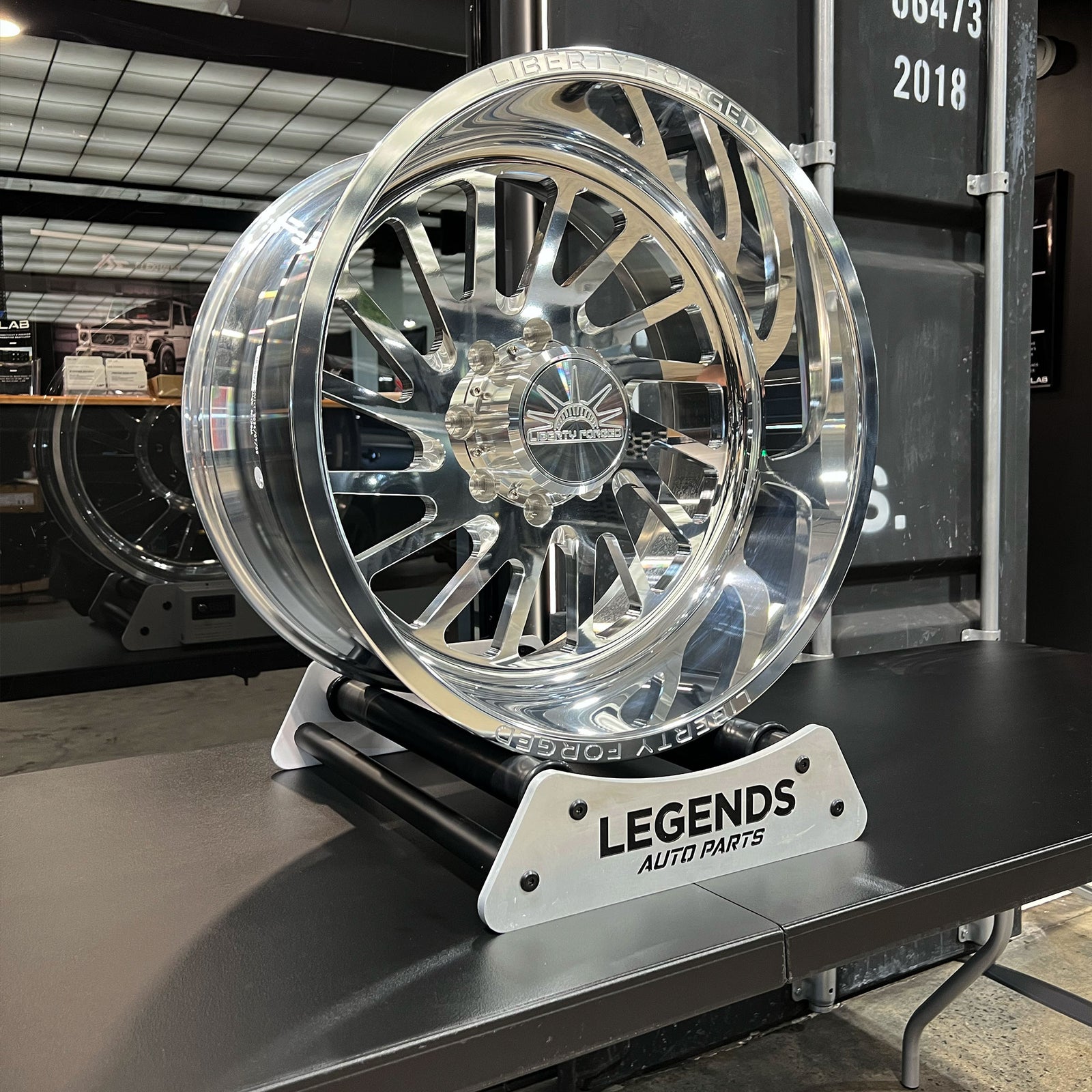 Billet Car / Truck Wheel Roller Displays - Legends Auto Parts