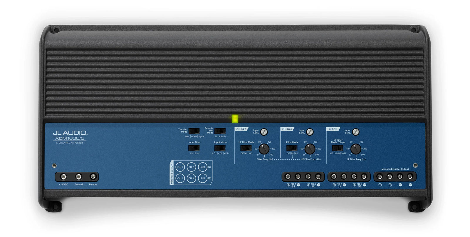 JL Audio - XDM1000/5 5 Ch. Class D, Car/Marine System Amplifier, 1000 W