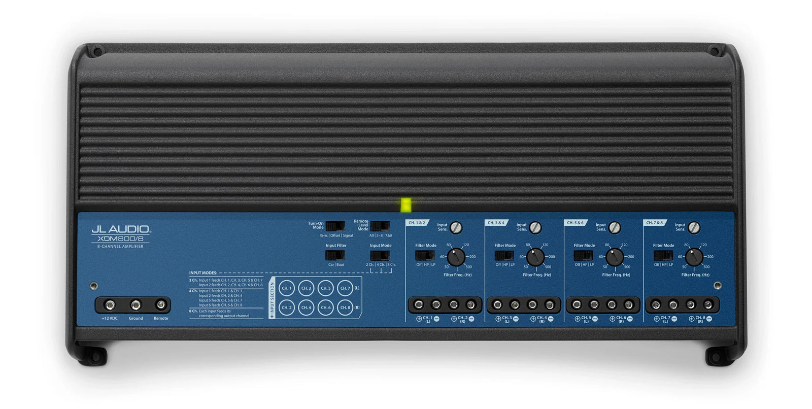 JL Audio - XDM800/8 8 Ch. Class D Full-Range Car/Marine Amplifier, 800 W - Legends Auto Parts