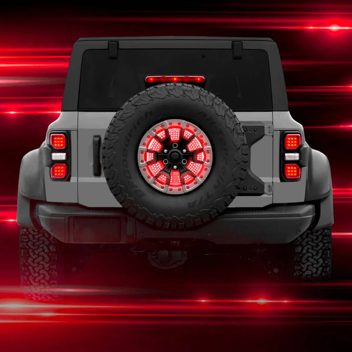 Customs Unlimited - 5th Wheel Light With Sequential Turn/Brake/Reverse For Jeep & Bronco