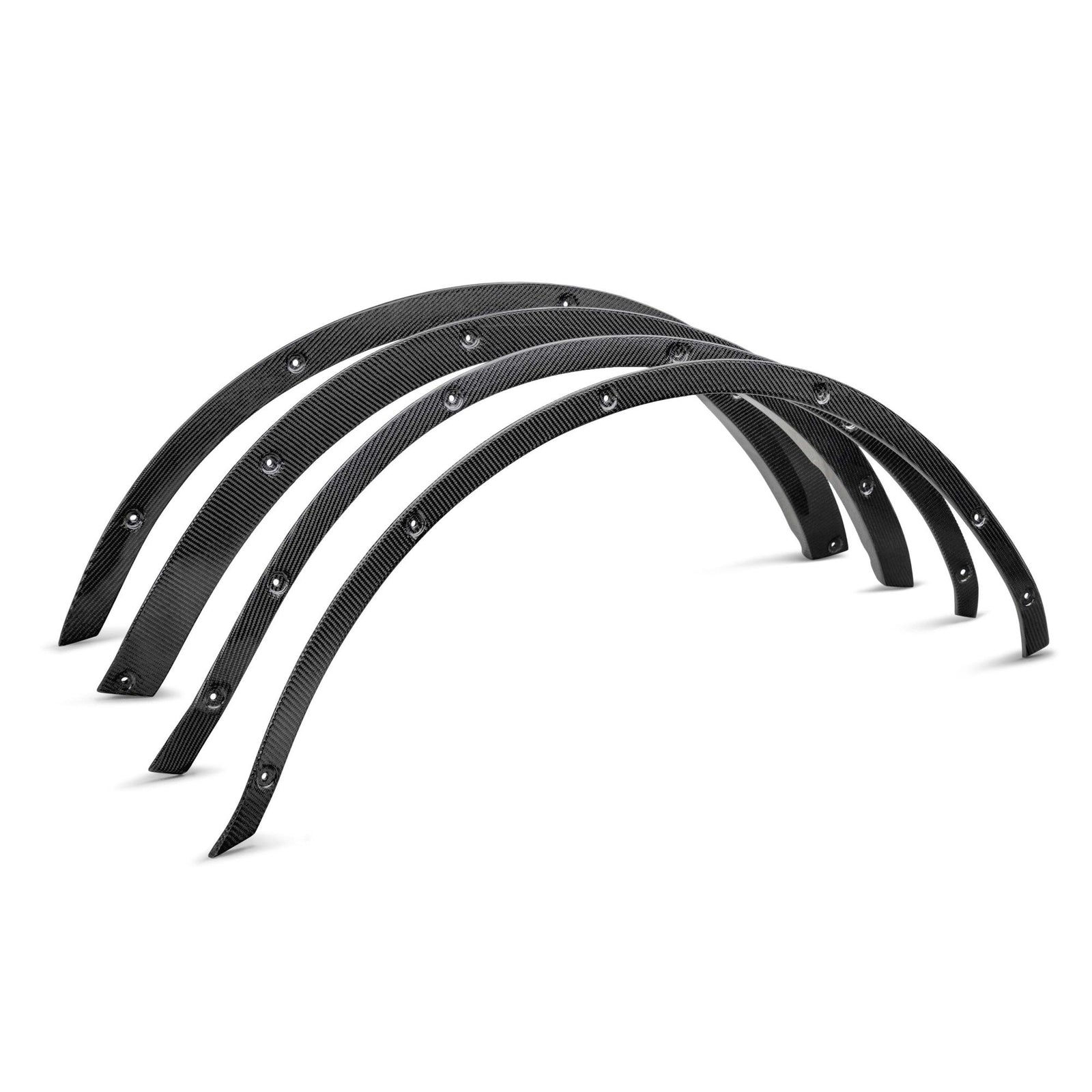 2021-2025 Ford Bronco 4DR Gloss Carbon Fiber Fender Flare Delete Kit 4pcs - Legends Auto Parts