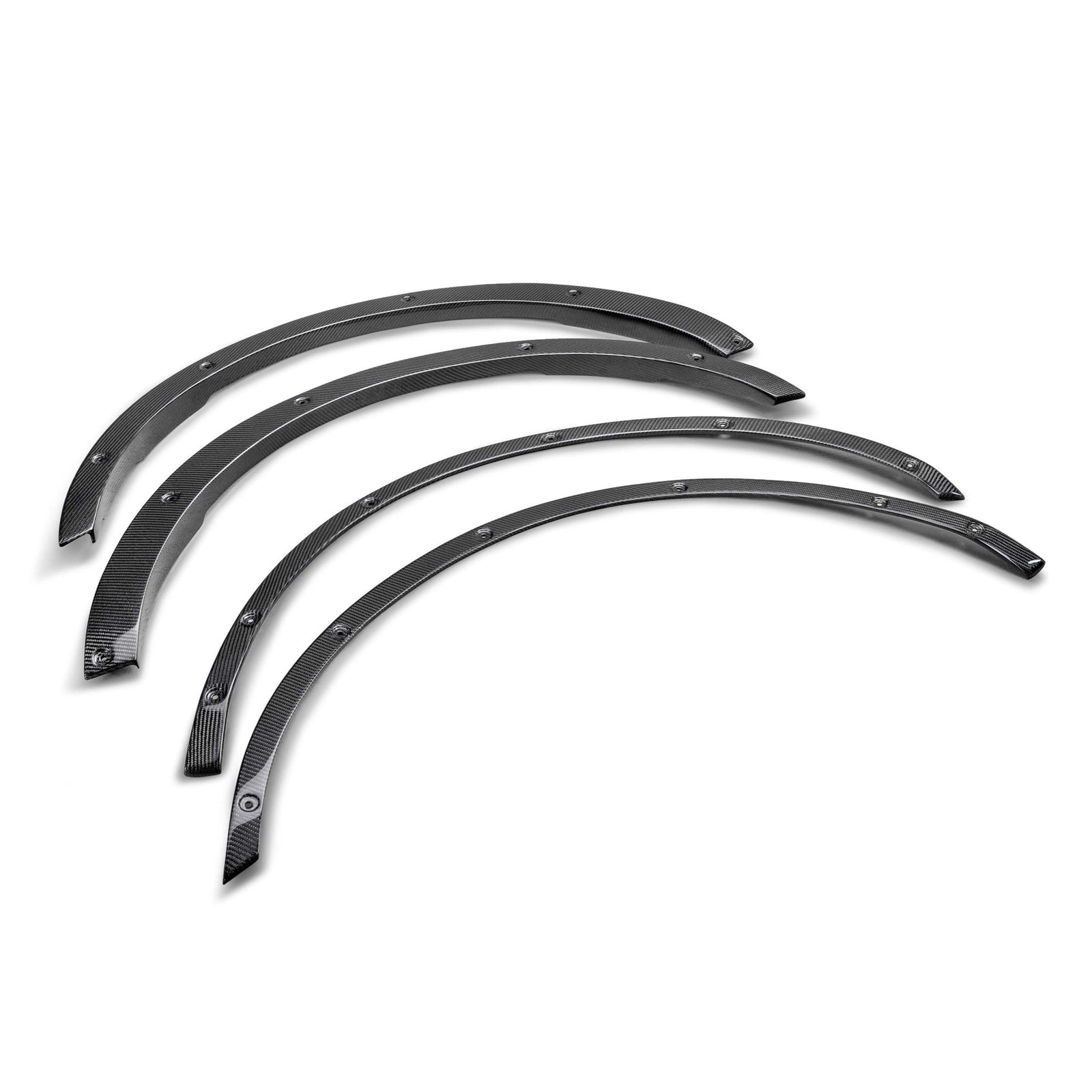 2021-2025 Ford Bronco 4DR Gloss Carbon Fiber Fender Flare Delete Kit 4pcs - Legends Auto Parts