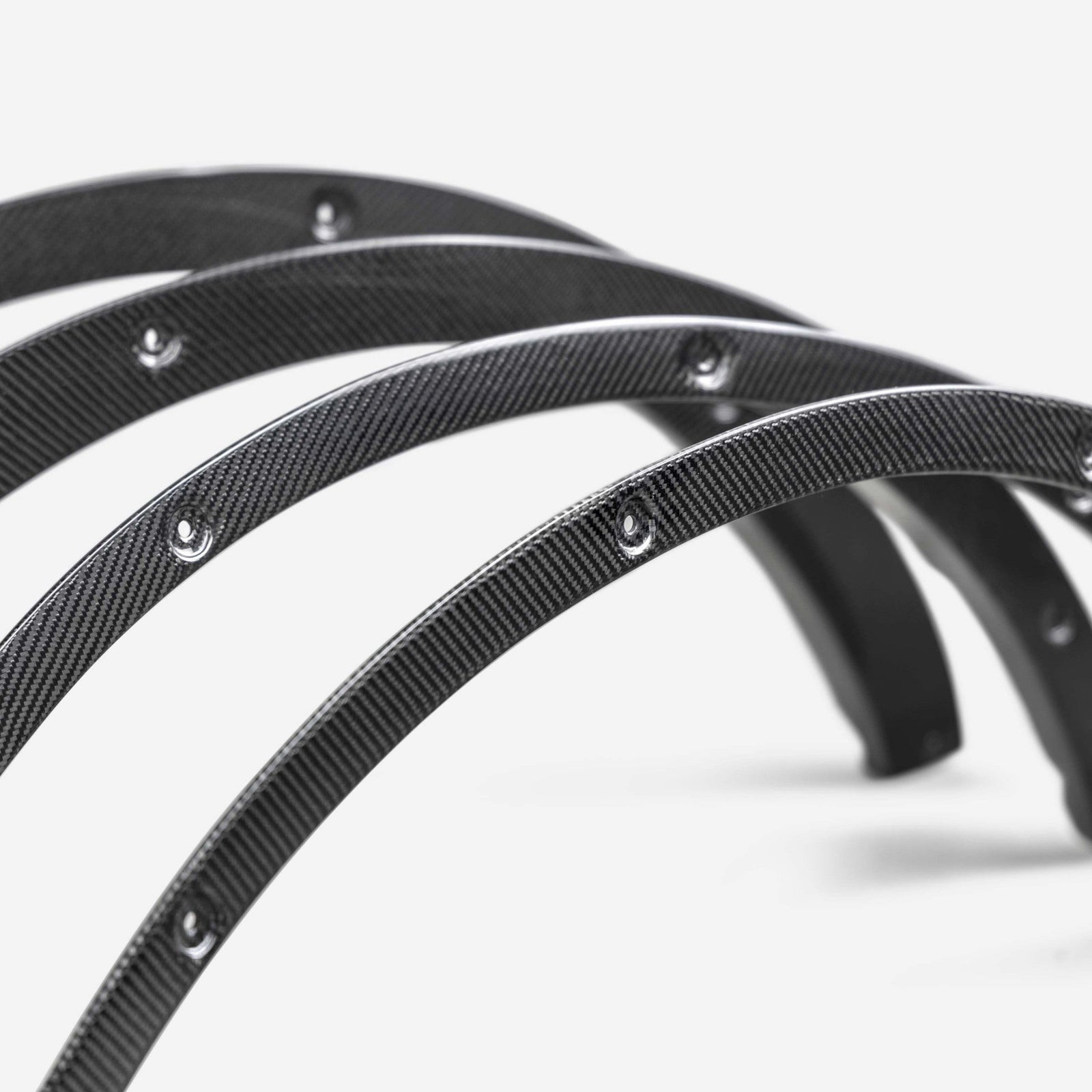 2021-2025 Ford Bronco 4DR Gloss Carbon Fiber Fender Flare Delete Kit 4pcs - Legends Auto Parts