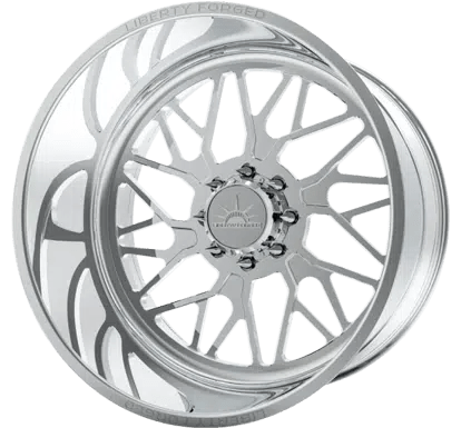 24x14 Liberty Forged LBTY18 - 8x170 Lug Pattern - Polished (Set of 4)