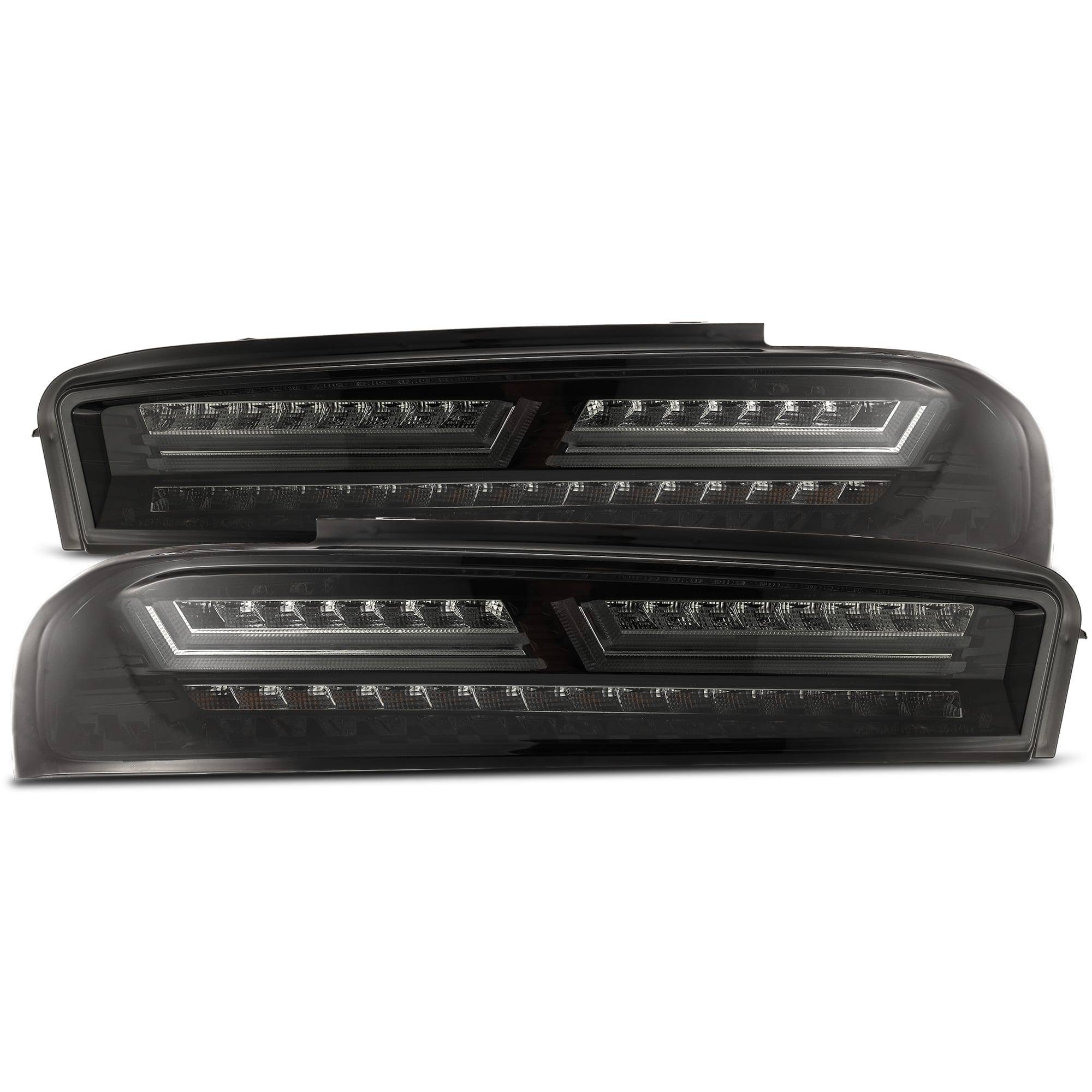 16-18 Chevrolet Camaro PRO-Series LED Tail Lights Jet Black - Legends Auto Parts