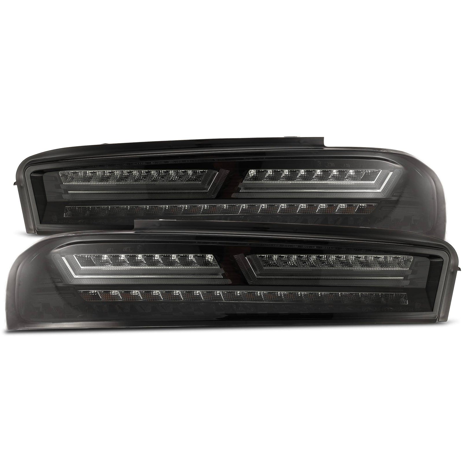 16-18 Chevrolet Camaro PRO-Series LED Tail Lights Jet Black - Legends Auto Parts