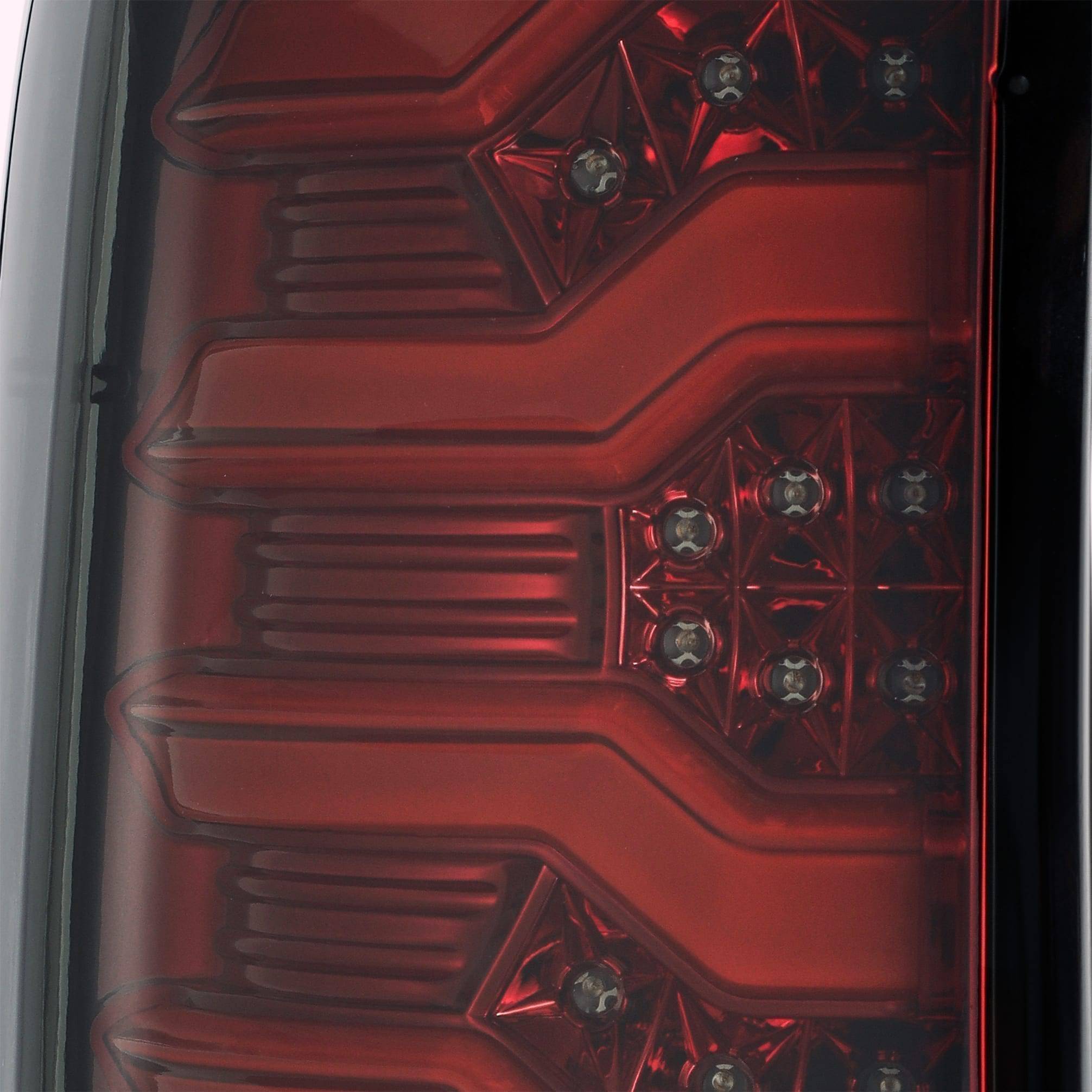 14-18 Chevrolet Silverado 1500 / 15-19 Silverado 2500HD/3500HD / 15-19 GMC Sierra 3500HD Dually PRO-Series LED Tail Lights Red Smoke - Legends Auto Parts