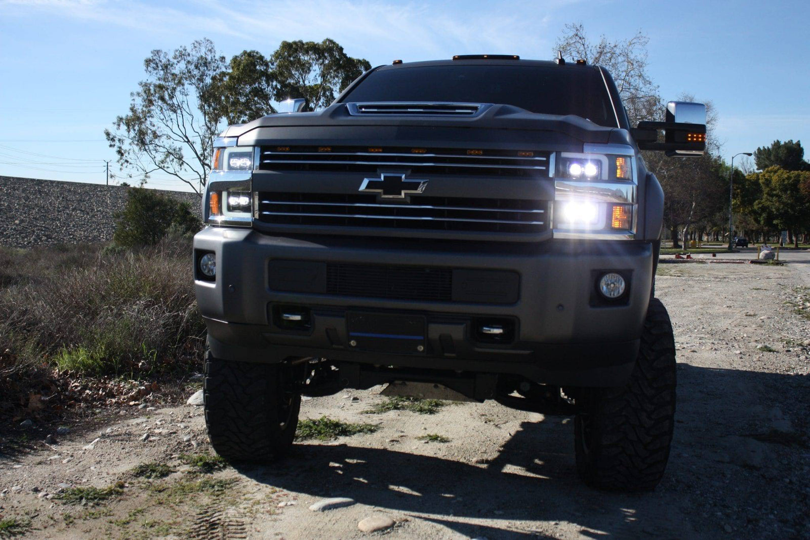 15-19 Chevrolet Silverado 2500HD/3500HD MK II NOVA-Series LED Projector Headlights Chrome