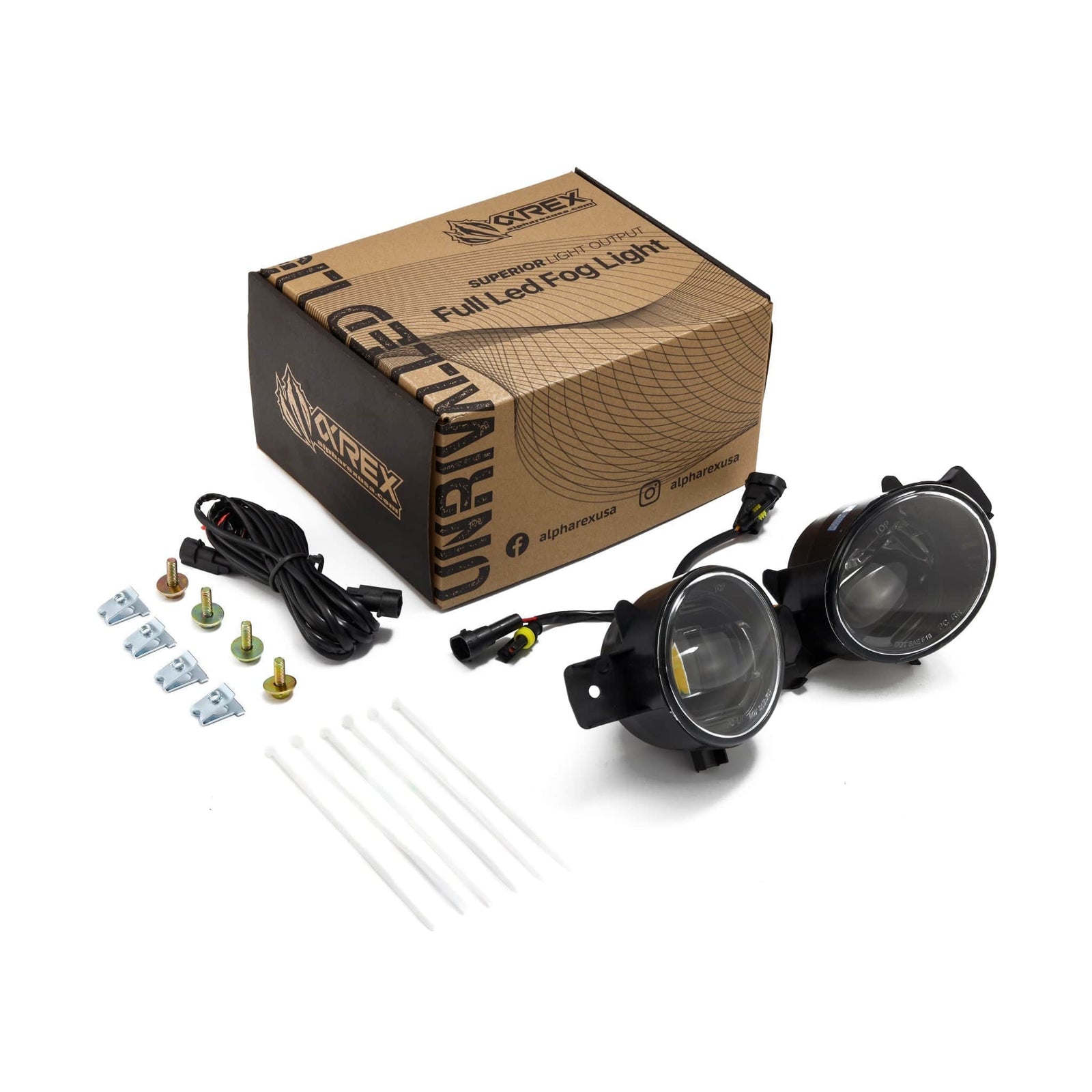 Universal Nissan/Infiniti DoubleTap Dual Color LED Projector Fog Lights - Legends Auto Parts