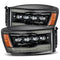 06-08 Dodge Ram NOVA-Series LED Projector Headlights Alpha-Black - Legends Auto Parts
