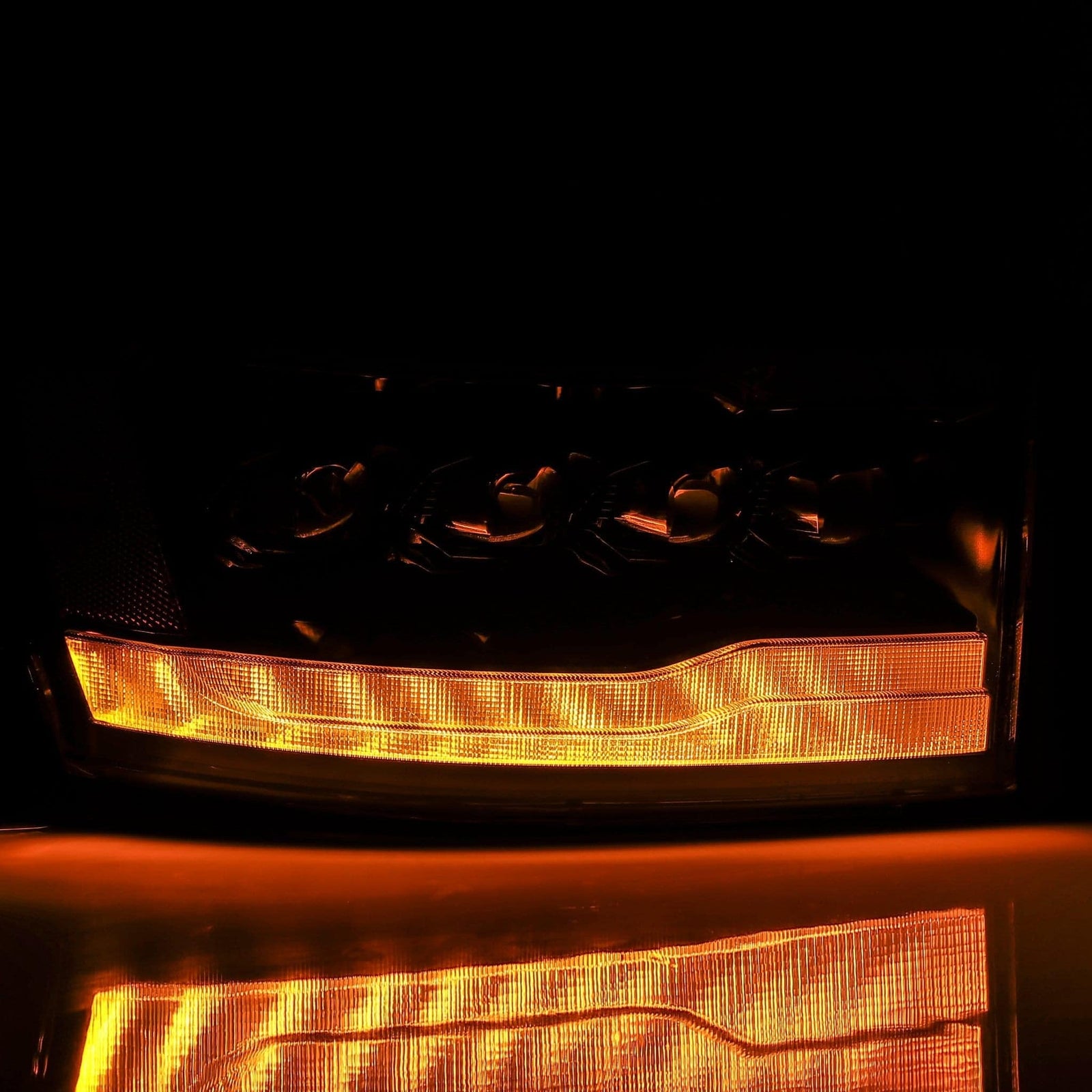 06-08 Dodge Ram NOVA-Series LED Projector Headlights Alpha-Black - Legends Auto Parts