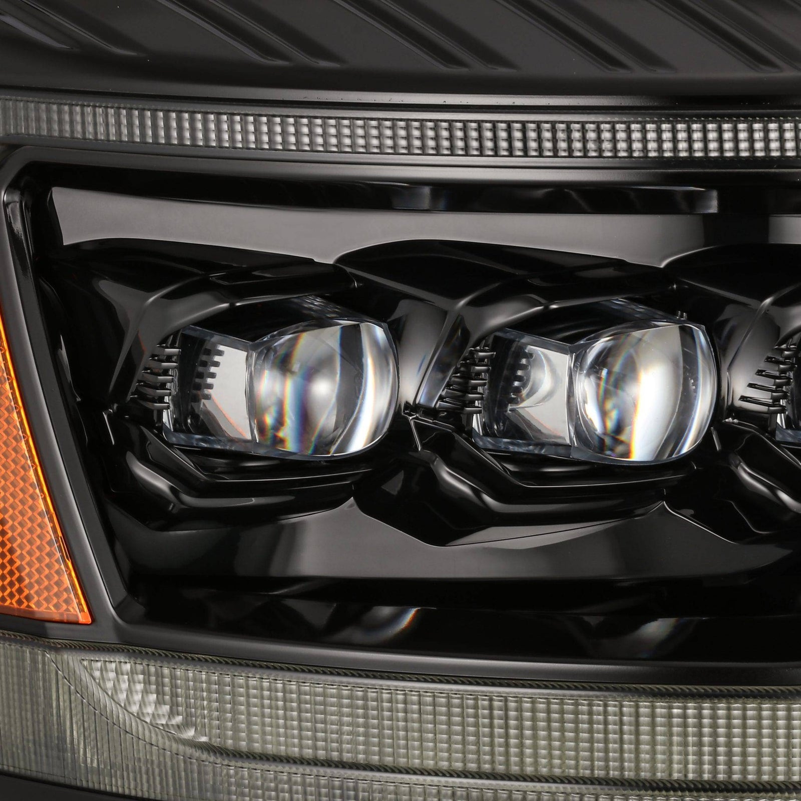 06-08 Dodge Ram NOVA-Series LED Projector Headlights Alpha-Black - Legends Auto Parts