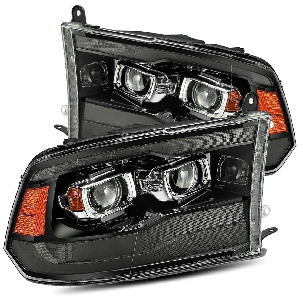 09-18 Ram Truck MK II PRO-Series Halogen Projector Headlights Jet Black - Legends Auto Parts