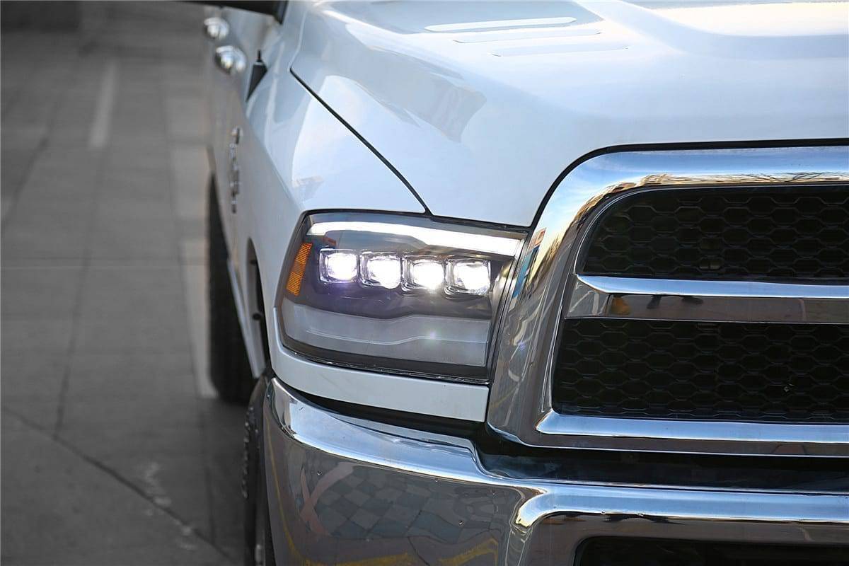 09-18 Ram Truck NOVA-Series LED Projector Headlights Alpha-Black - Legends Auto Parts