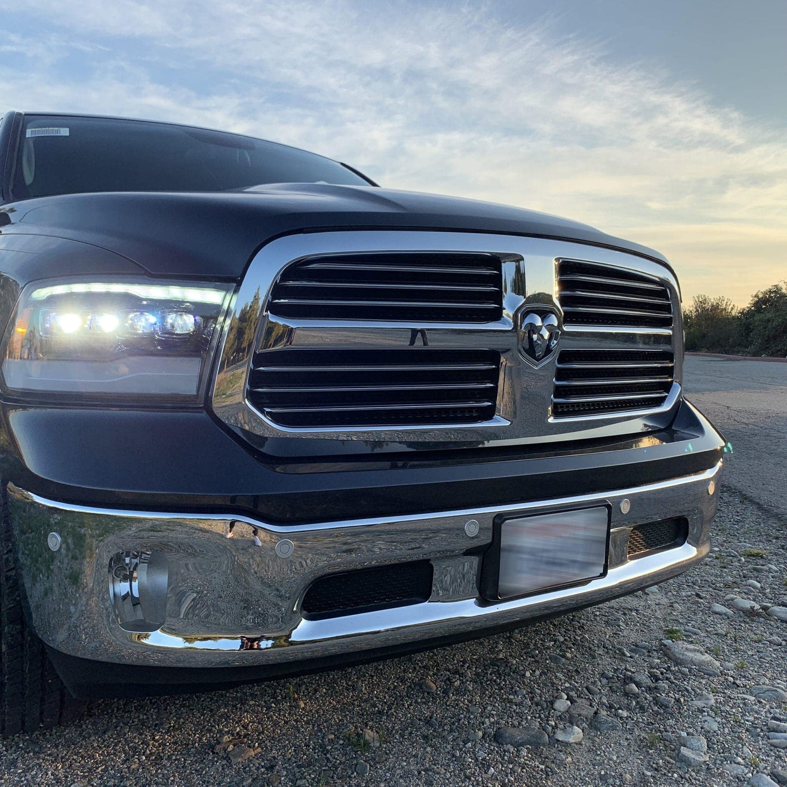 09-18 Ram Truck NOVA-Series LED Projector Headlights Chrome - Legends Auto Parts