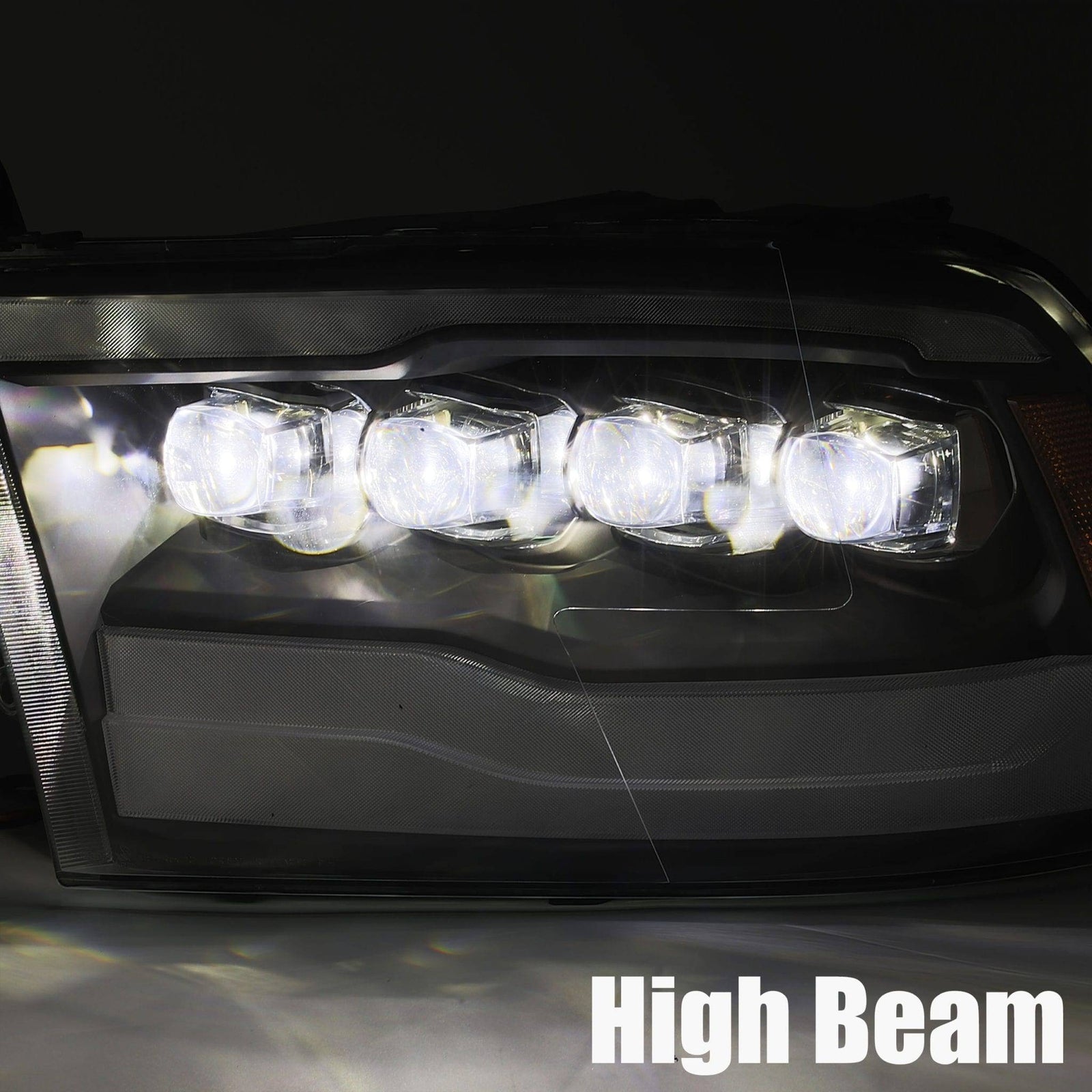 09-18 Ram Truck NOVA-Series LED Projector Headlights Chrome - Legends Auto Parts