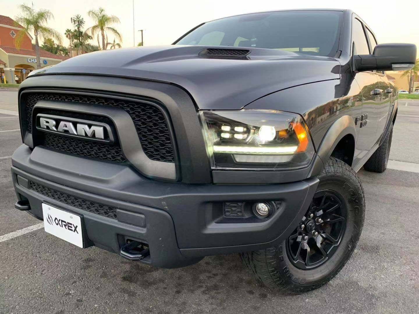 09-18 Ram Truck PRO-Series (5th Gen 2500 Style) Projector Headlights Alpha-Black - Legends Auto Parts