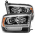 09-18 Ram Truck PRO-Series (5th Gen 2500 Style) Projector Headlights Black - Legends Auto Parts