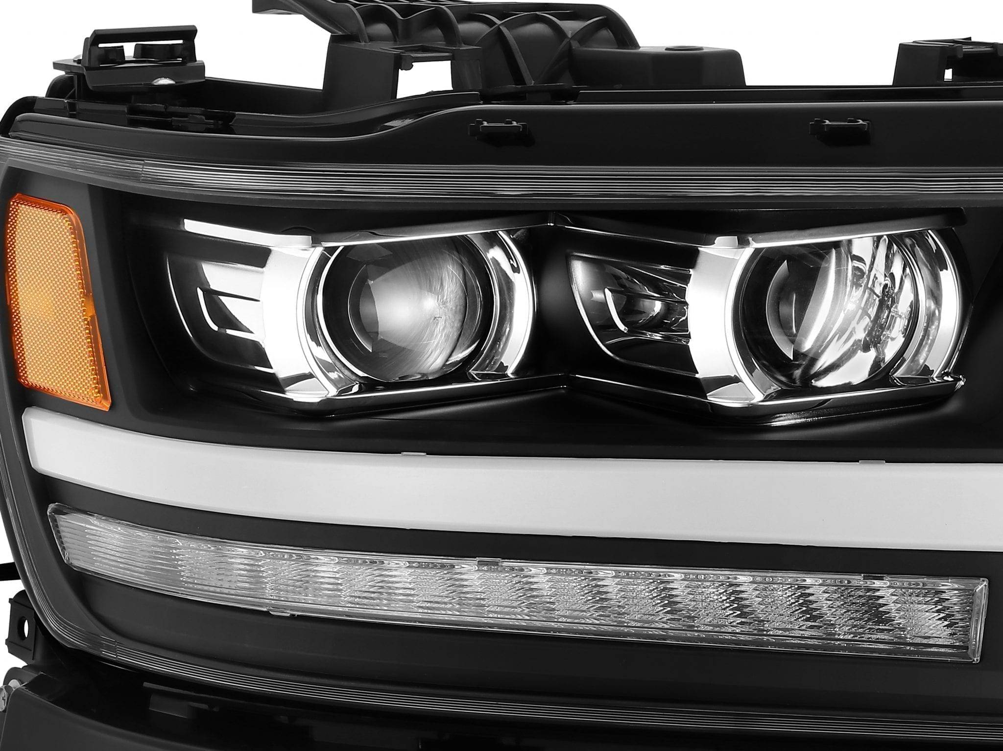 19-24 Ram 1500 LUXX-Series LED Projector Headlights Black - Legends Auto Parts