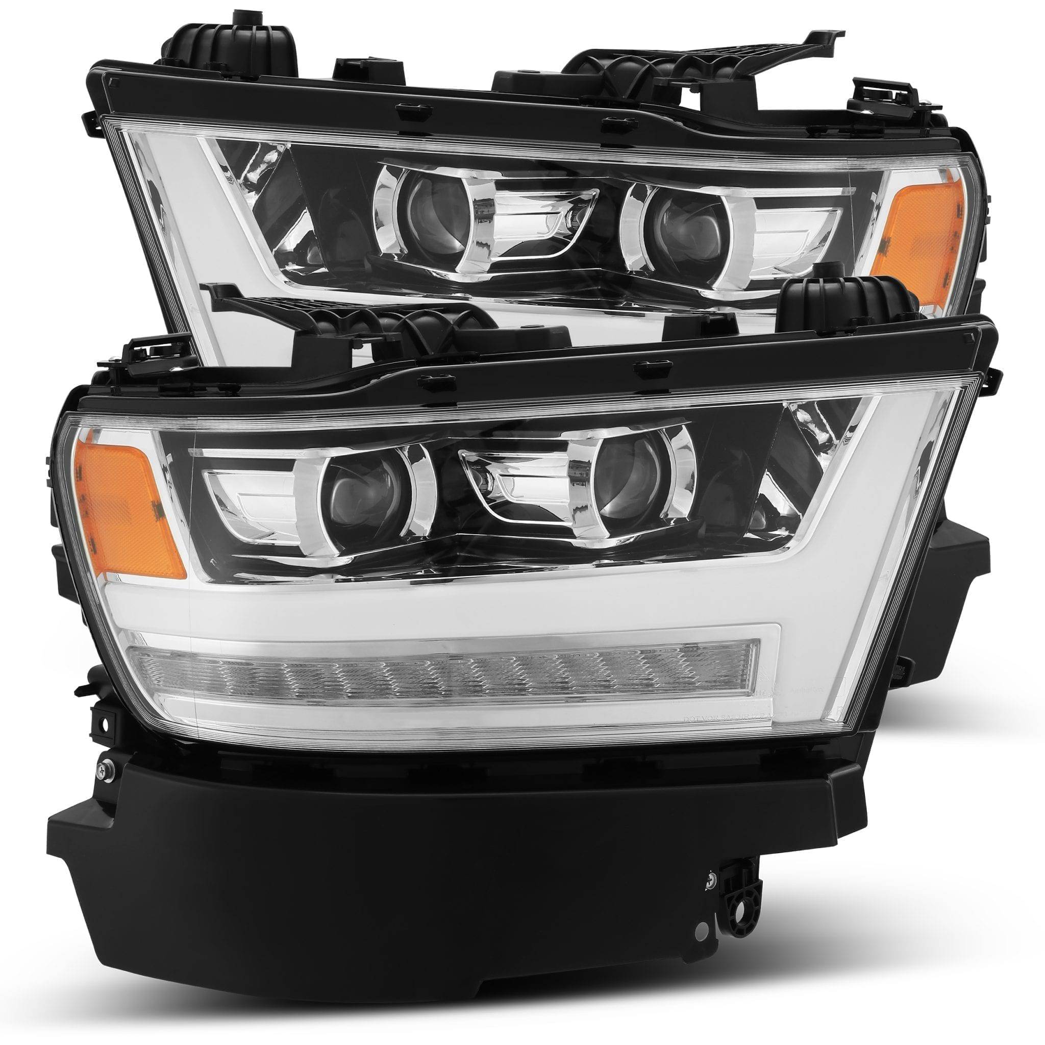 19-24 Ram 1500 LUXX-Series LED Projector Headlights Chrome - Legends Auto Parts