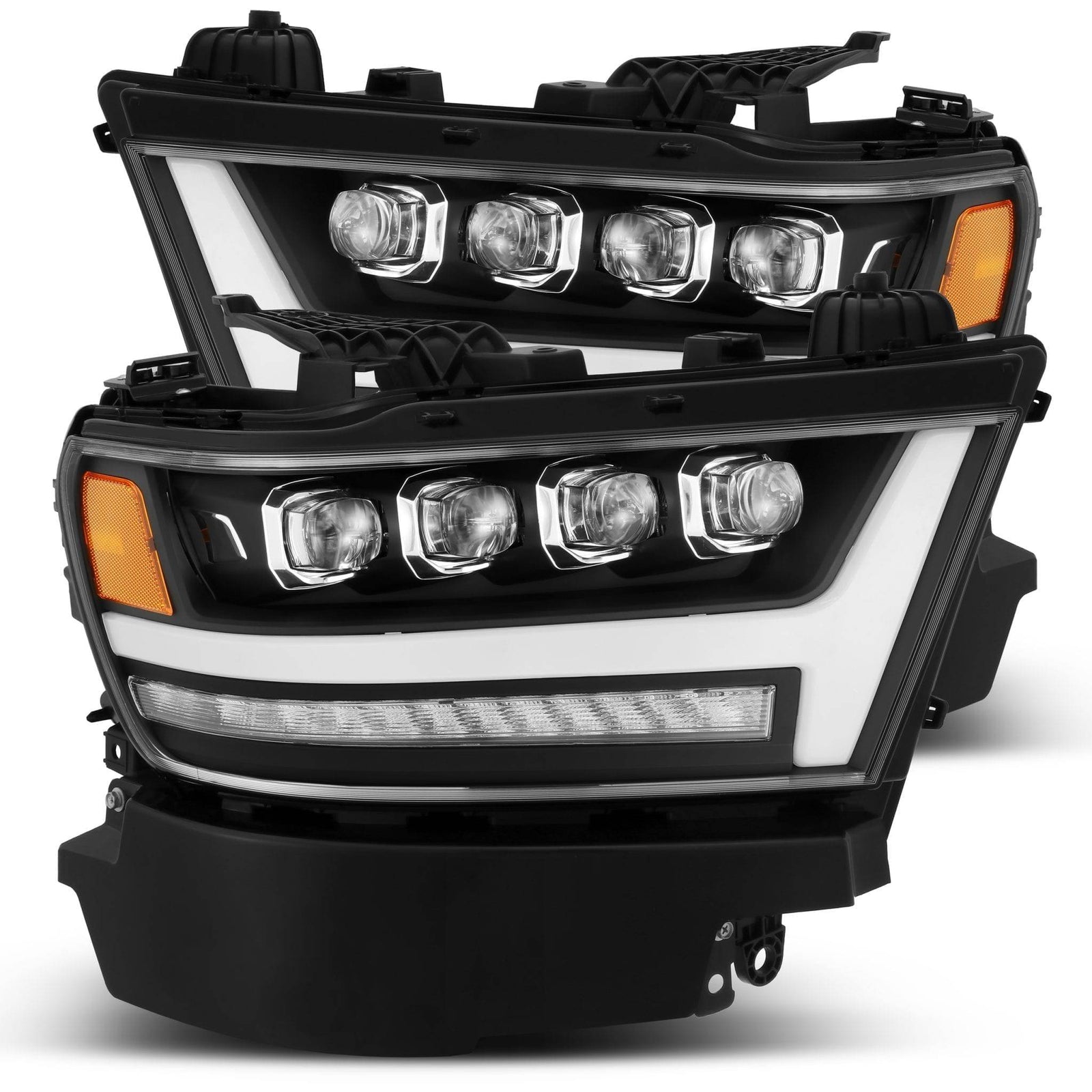 19-24 Ram 1500 NOVA-Series LED Projector Headlights Black - Legends Auto Parts