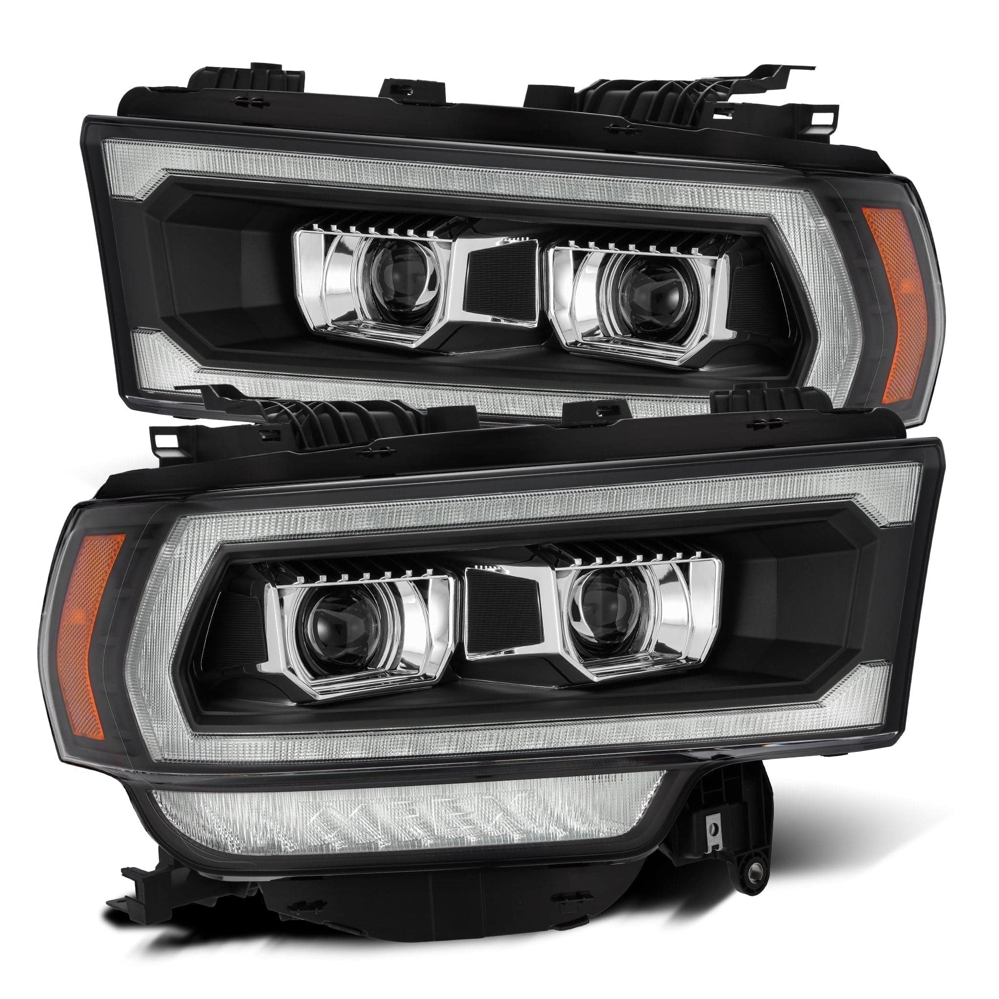 19-22 Ram 2500/3500/4500/5500 LUXX-Series LED Projector Headlights Black